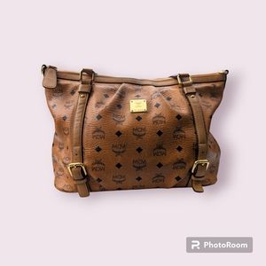 MCM Visetos Two-Way Tote Bag